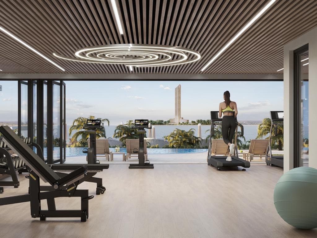 The Beach House amenity Gym - Al Marjan Island, Dubai - by Range Developments