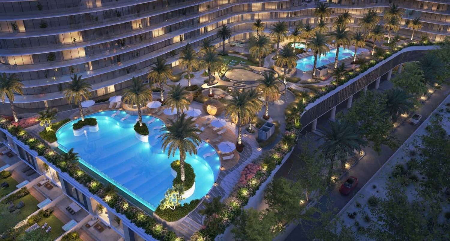 The Beach Residence amenity Swimming Pool - Al Marjan Island, Dubai - by Range Developments