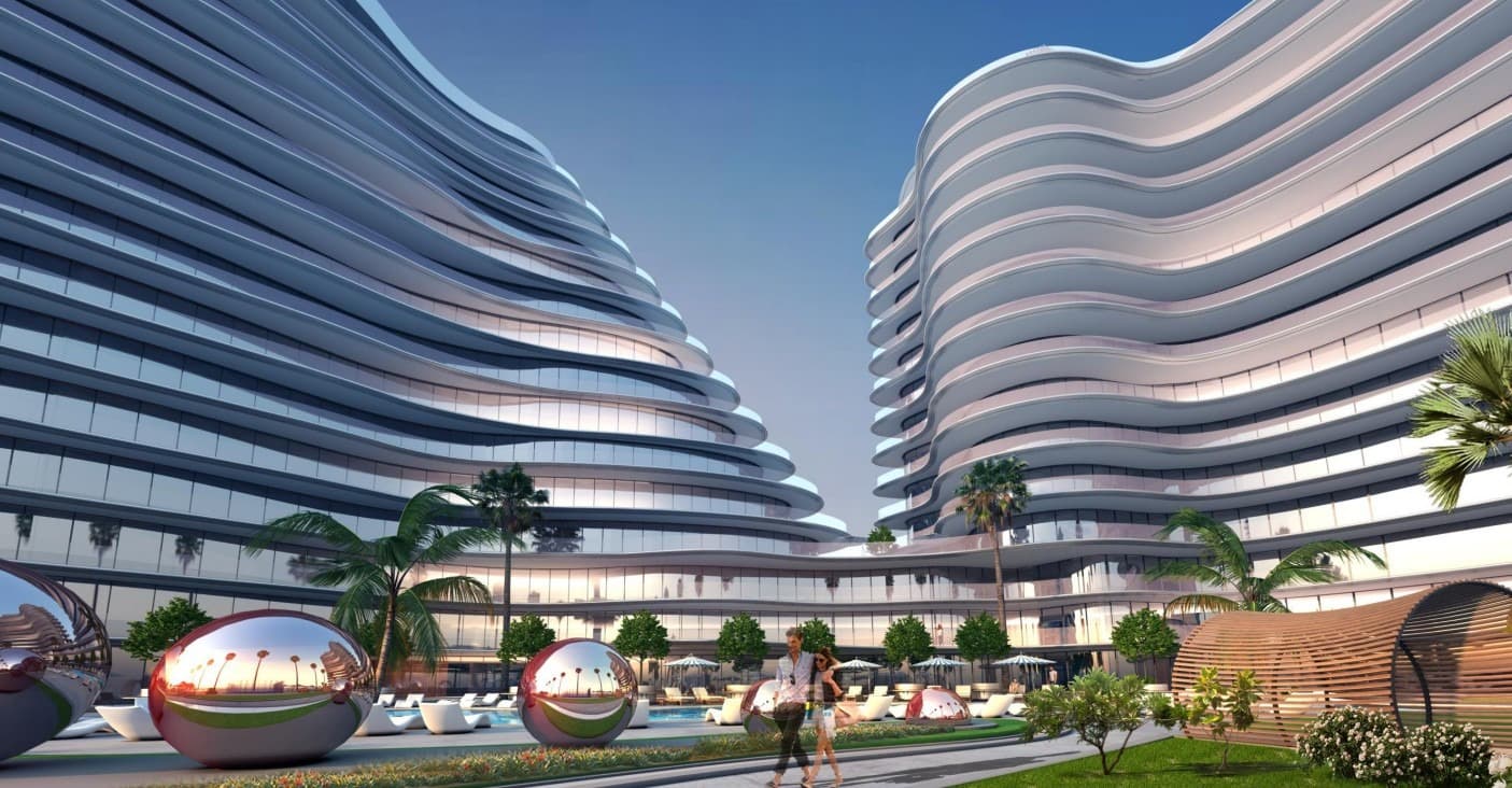 The Beach Residence exterior view - Al Marjan Island, Dubai - by Range Developments