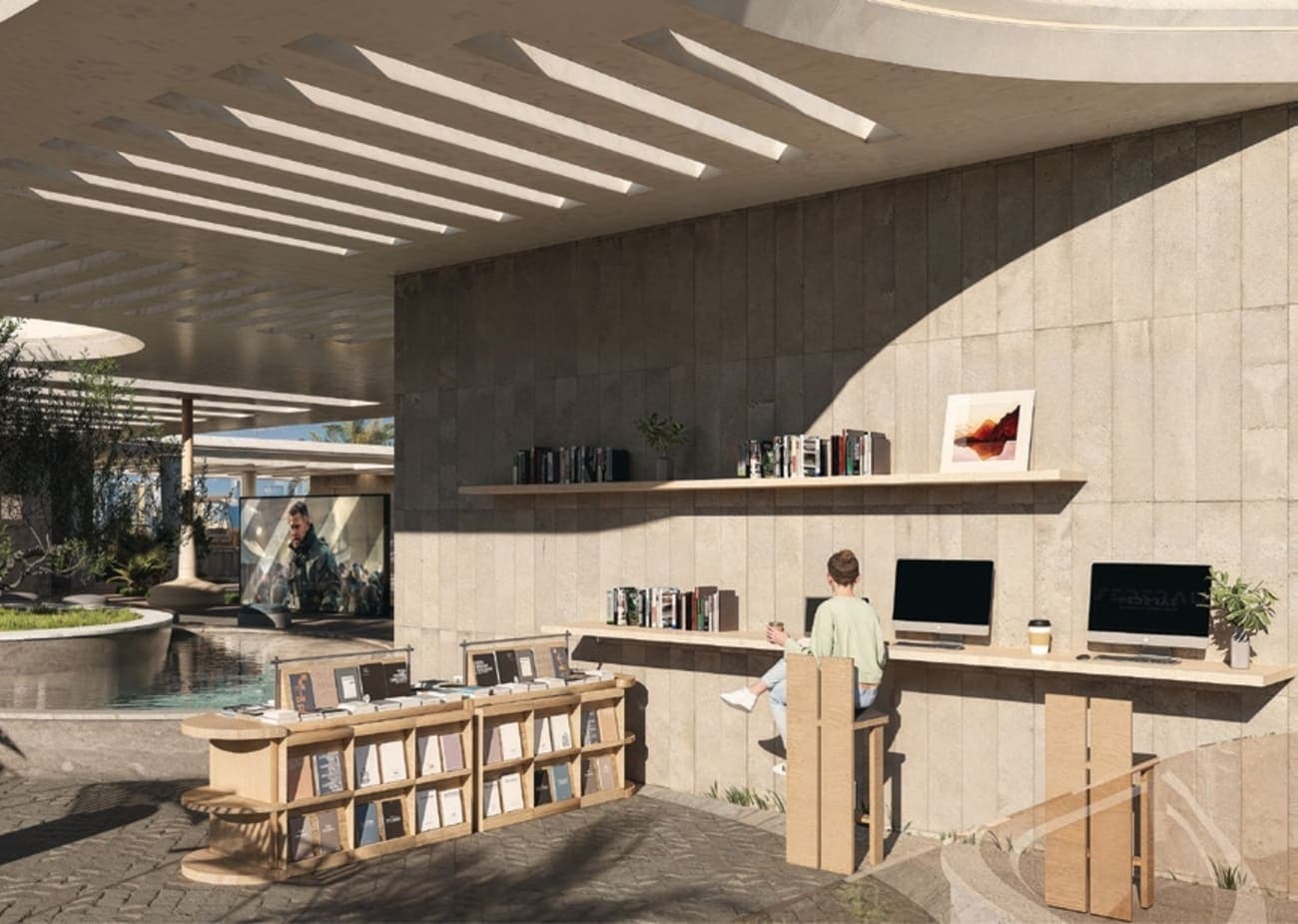 The Boulevard amenity Rooftop Coworking - Dubailand Residence Complex, Dubai - by Prestige One Developments