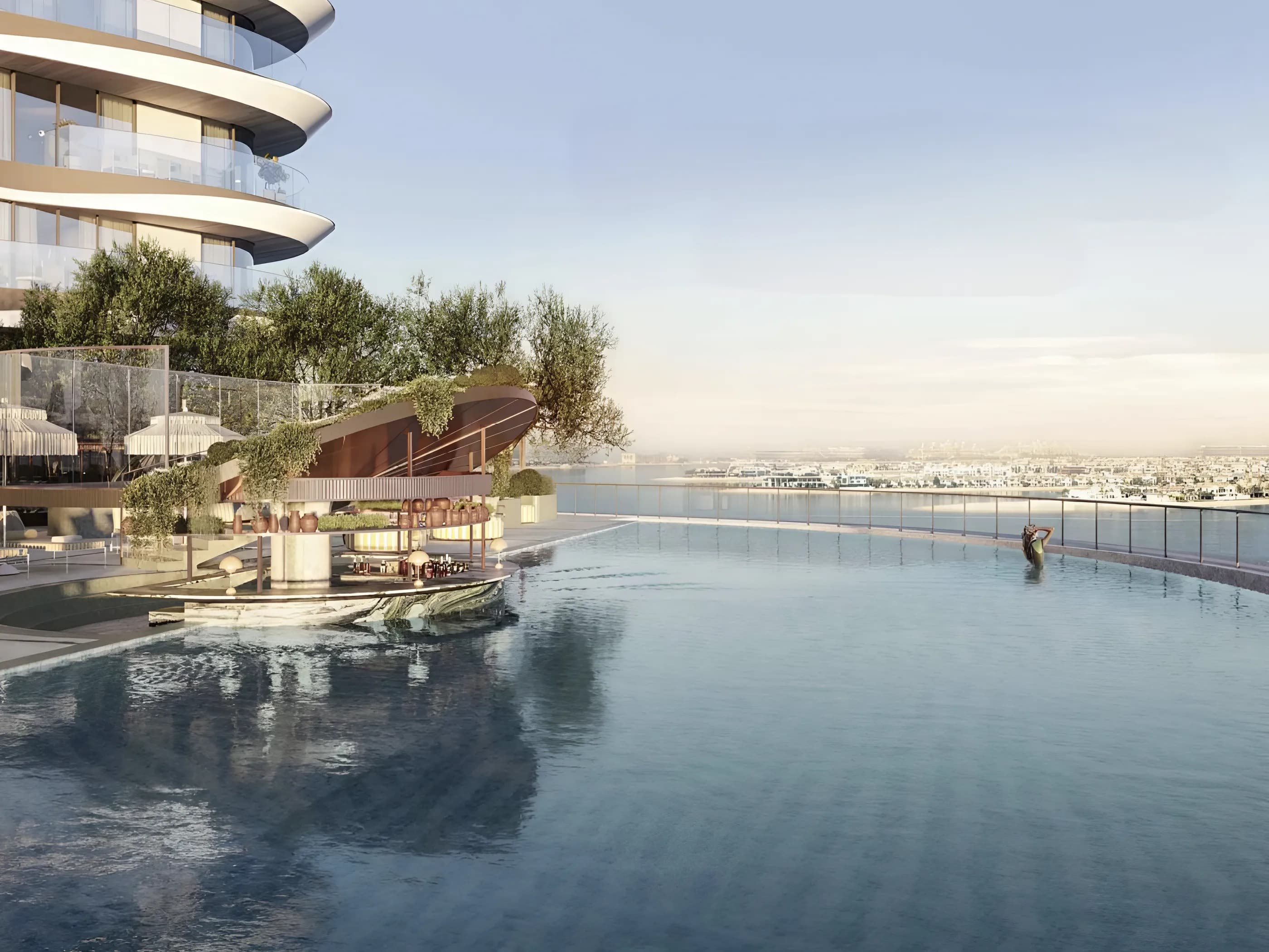 The Bristol amenity Infinity Pools & Deck - Beach Front, Dubai - by Emaar