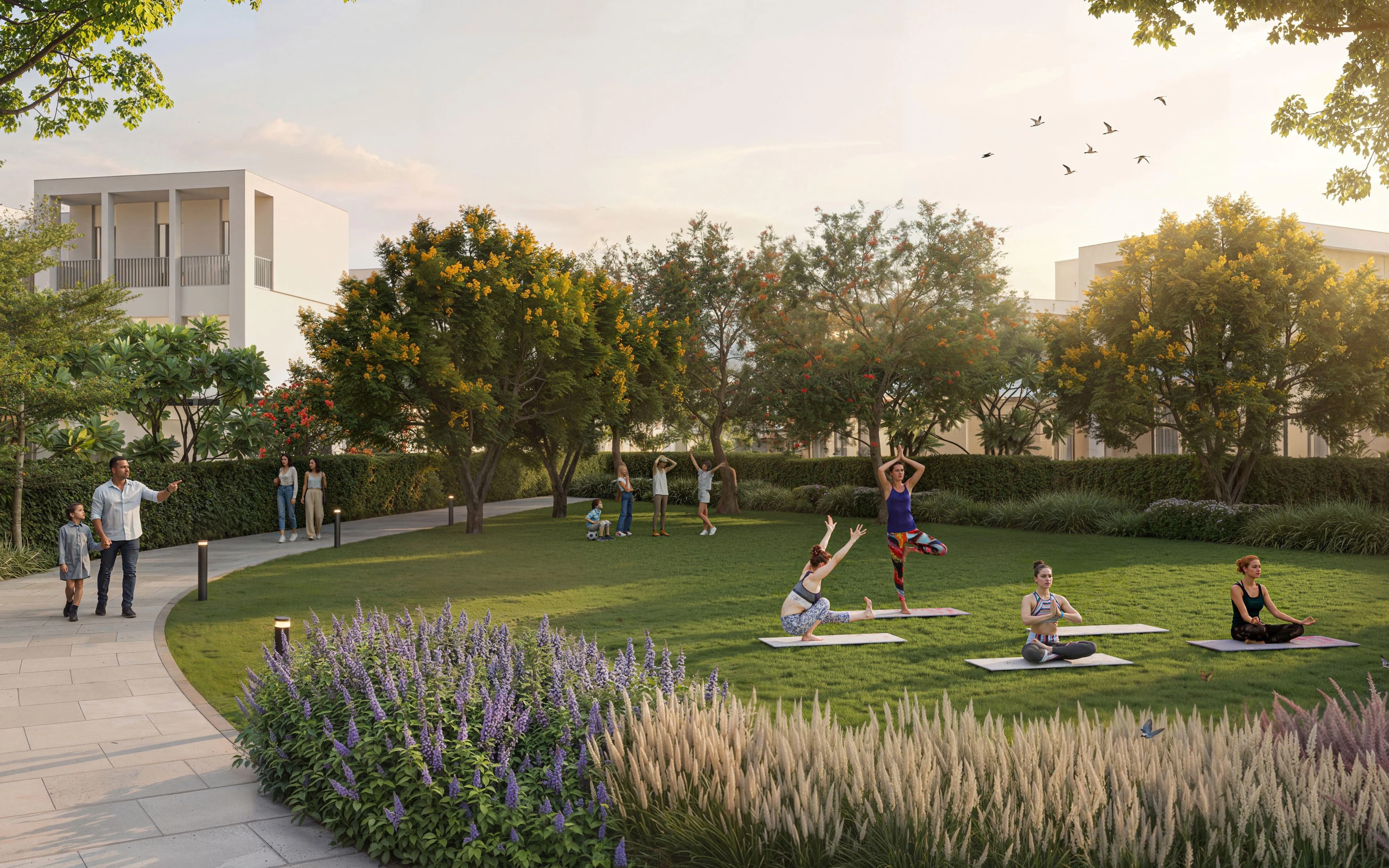 The Brooks at Sobha Sanctuary amenity Meditation Lawns - The Valley, Dubai - by Sobha