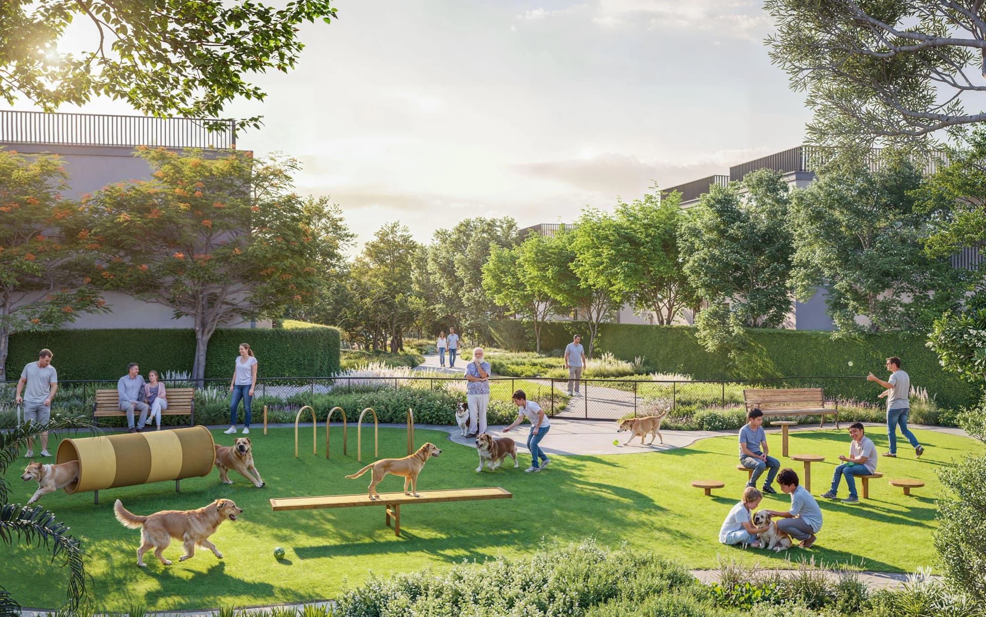 The Brooks at Sobha Sanctuary amenity Pets Park in The Valley, Dubai