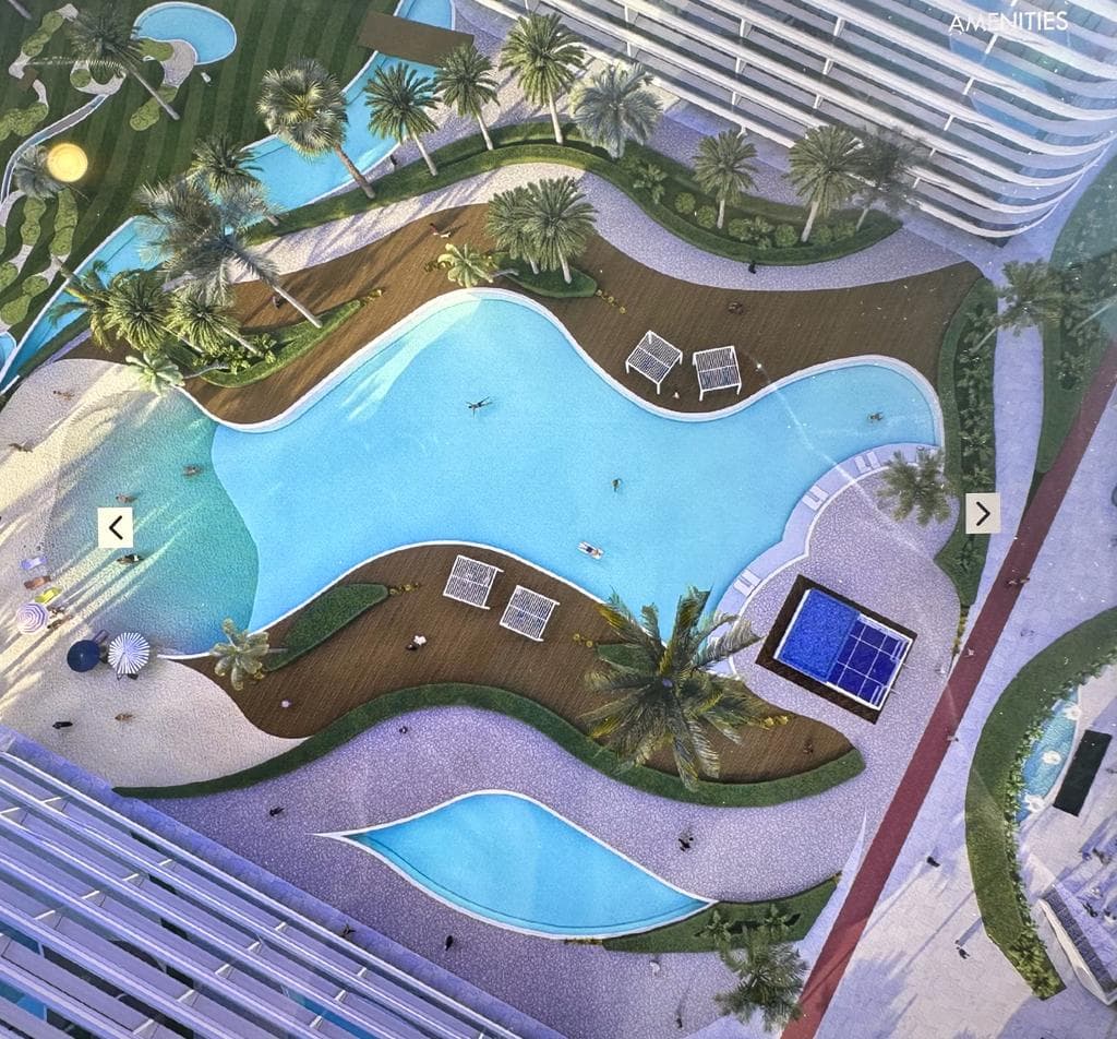 The Central Downtown amenity Swimming Pool in Arjan, Dubai, by AQUA Properties