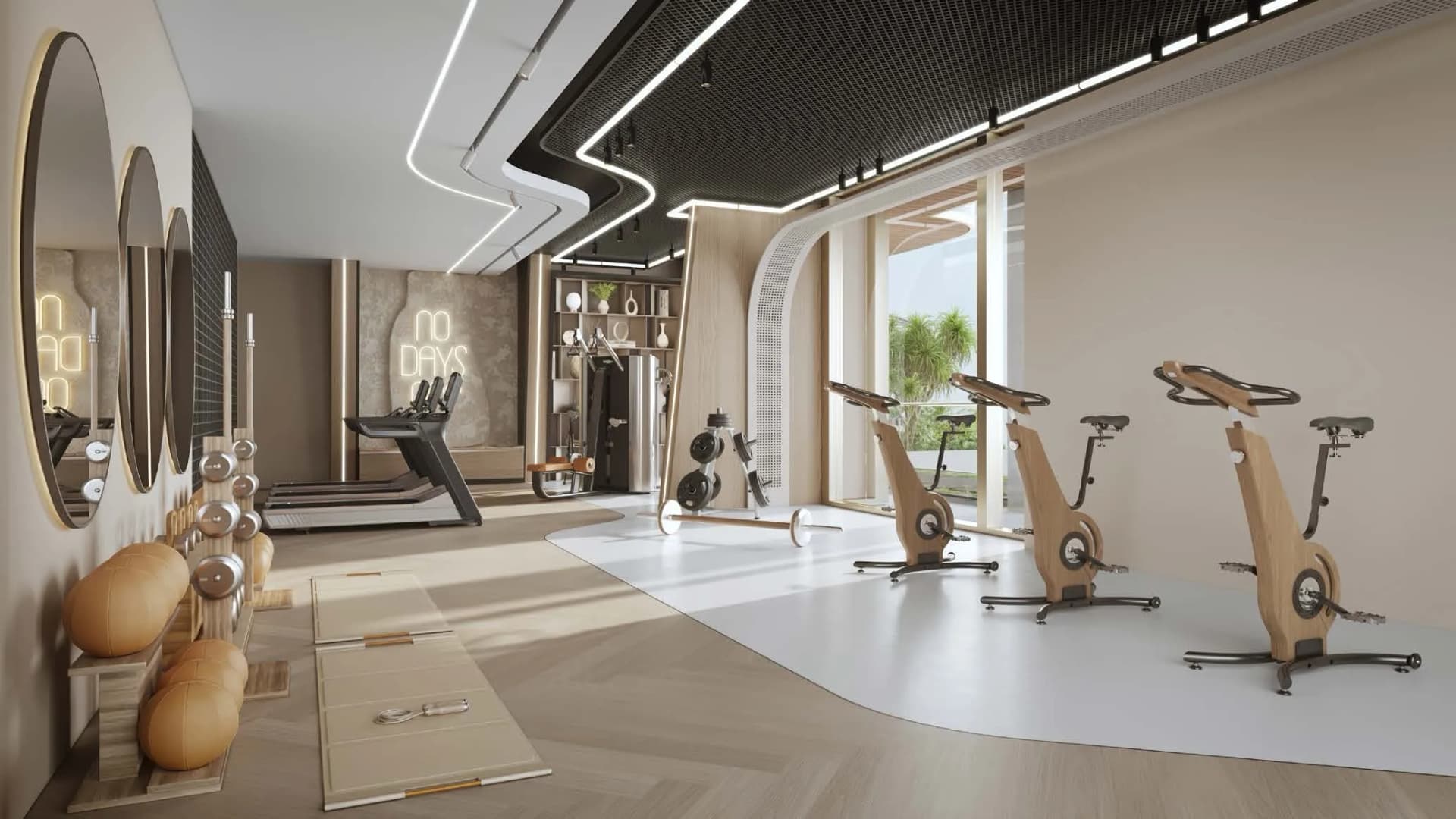 The Central Uptown amenity Fully Equipped Gym in Al Barsha South 3, Dubai, by AQUA Properties