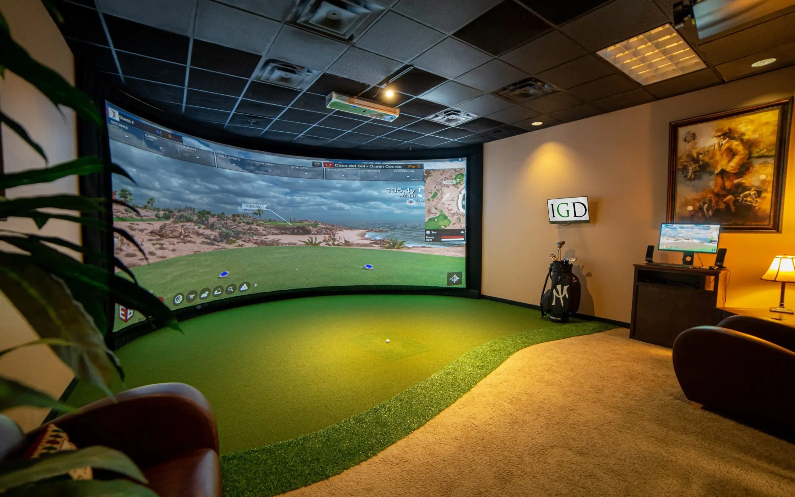 The Central Uptown amenity Golf Simulator - Al Barsha South 3, Dubai - by AQUA Properties