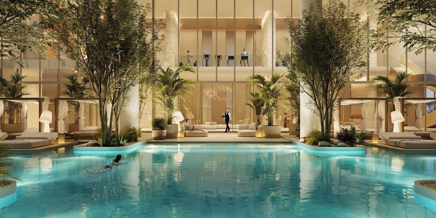The Chedi Private Residences amenity Pool - Al Barsha, Dubai - by Al Seeb Developers