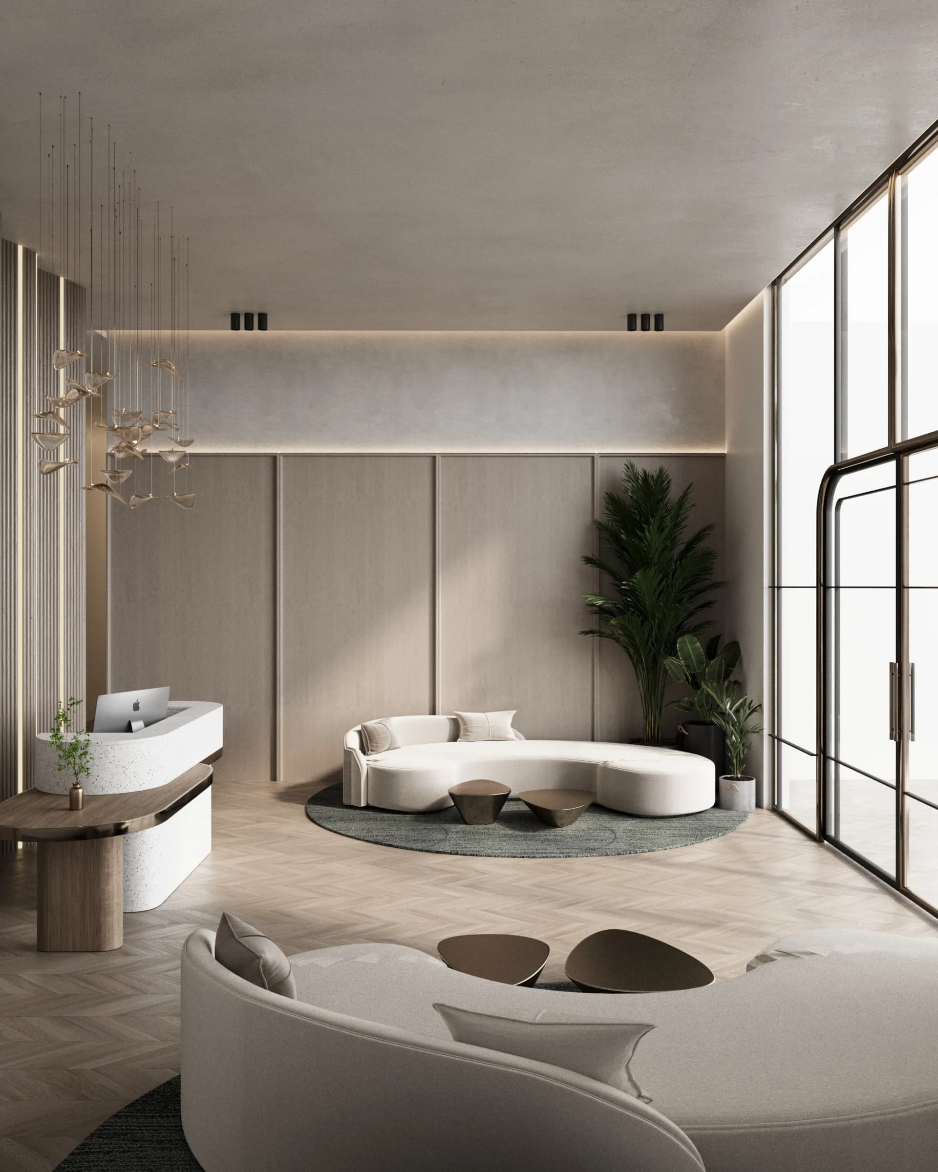 The Collective amenity Residents' Lobby with the Concierge Service in Madinat Al Mataar, Dubai, by Bold Developer