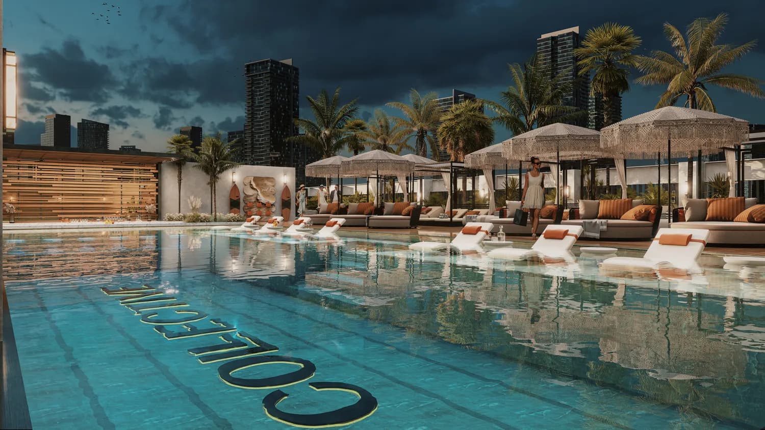 The Collective amenity Rooftop Swimming Pool with Panoramic Views - Madinat Al Mataar, Dubai - by Bold Developer
