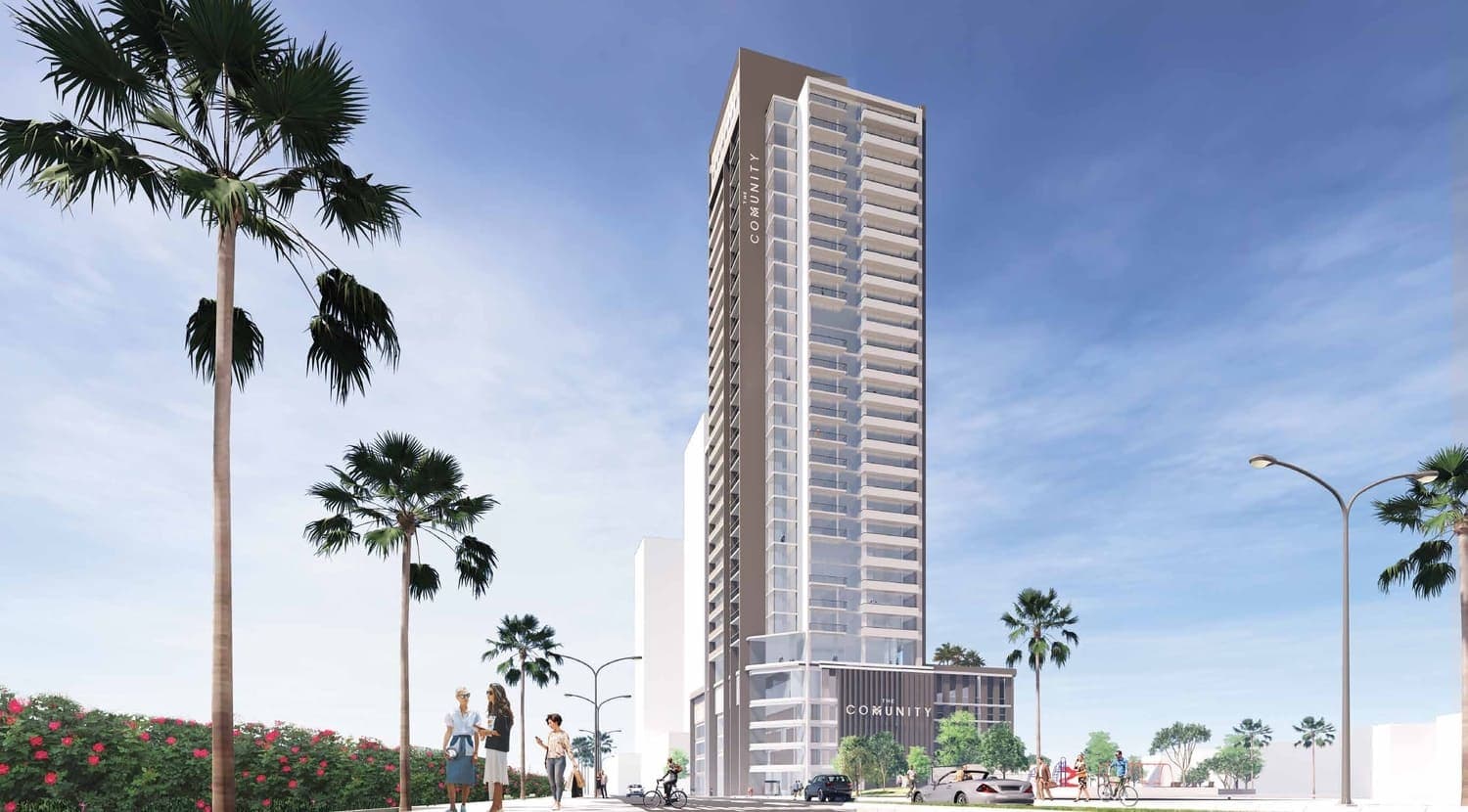 The Community JVT exterior view - JVT (Jumeirah Village Triangle), Dubai - by AQUA Properties