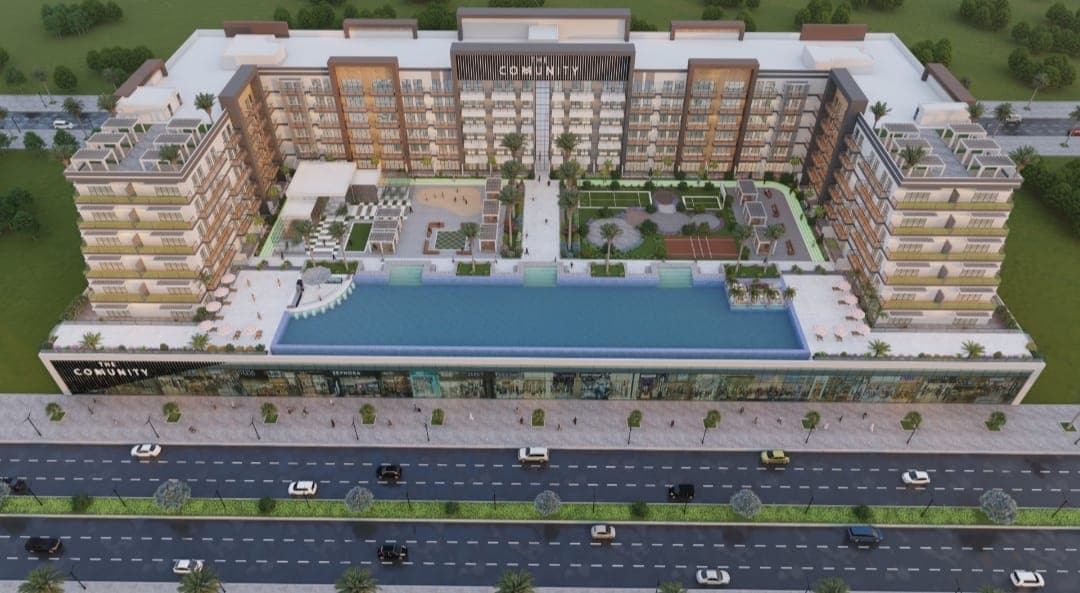 The Community Motor City amenity Infinity Swimming Pool in Dubai Motor City, Dubai, by AQUA Properties