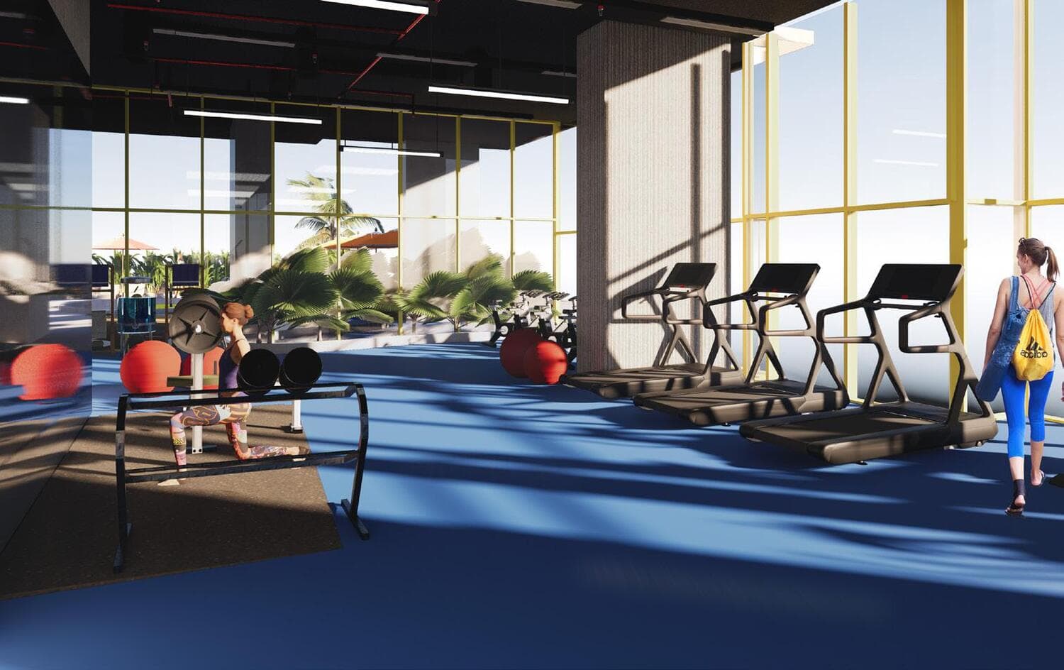 The Community Sports Arena amenity Fully Equipped Gym - Dubai Sports City, Dubai - by AQUA Properties