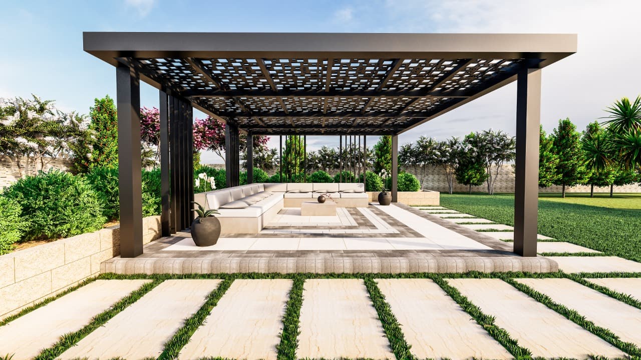 The Community Sports Arena amenity Pergolas And Recreation Areas in Dubai Sports City, Dubai, by AQUA Properties