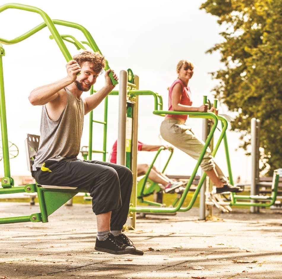 The Crest amenity Outdoor Gym Terrace - Sobha Hartland, Dubai - by Sobha