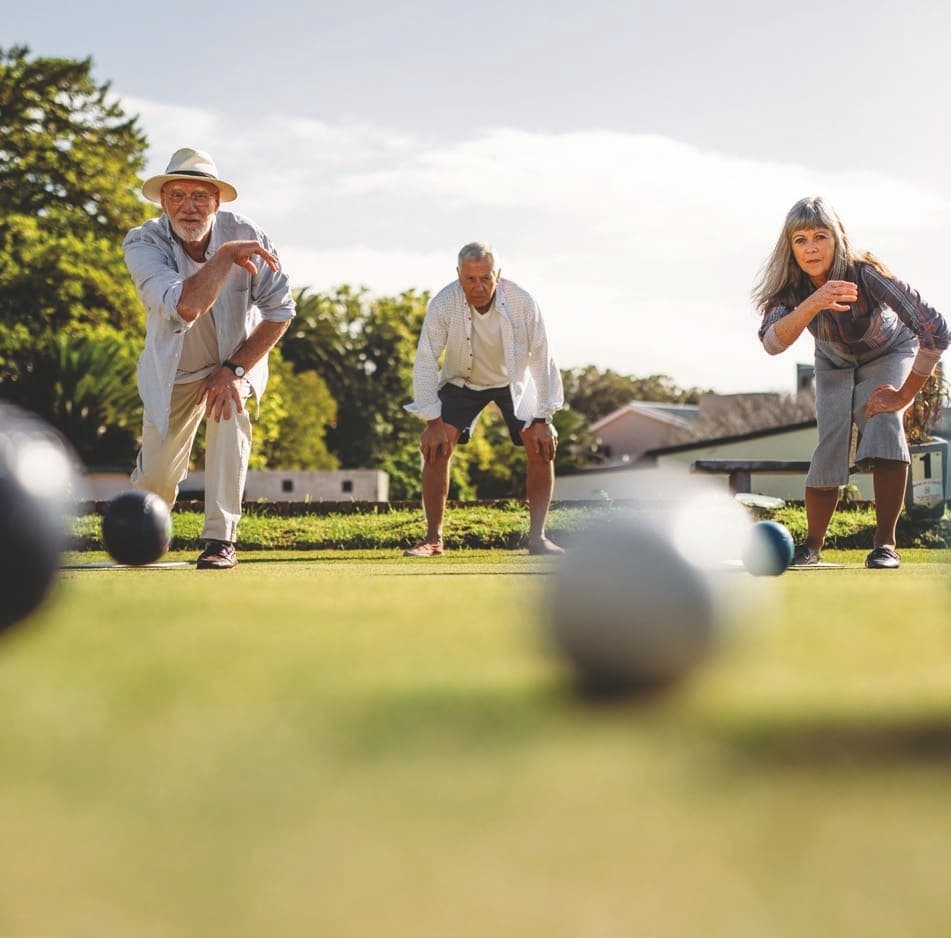 The Crest amenity Pentanque Boules Lawn - Sobha Hartland, Dubai - by Sobha