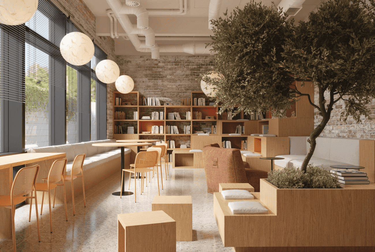 The Cube Residences amenity Co-Working Space - MBR District 11 (Meydan South), Dubai - by Amwaj Development