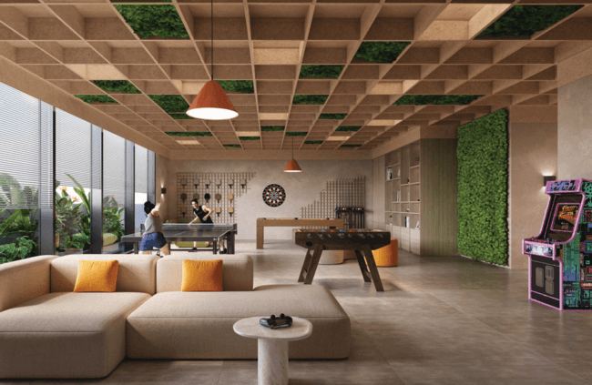 The Cube Residences amenity Gaming Room - MBR District 11 (Meydan South), Dubai - by Amwaj Development