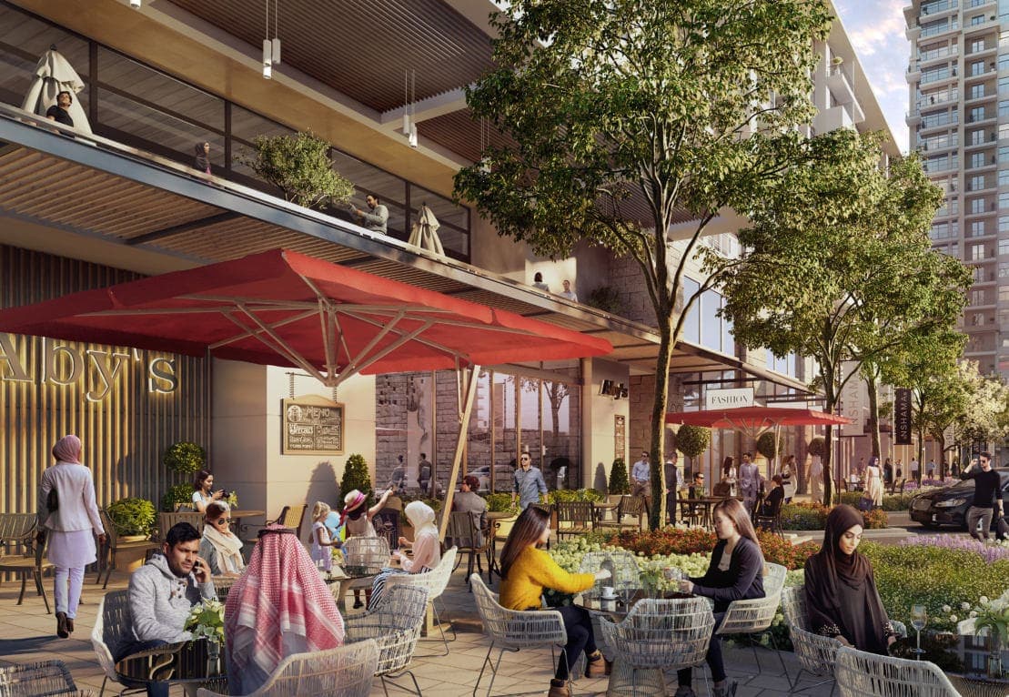 The Diplomat Residences amenity Convenient Shopping Podium in Town Square, Dubai, by Nshama Group