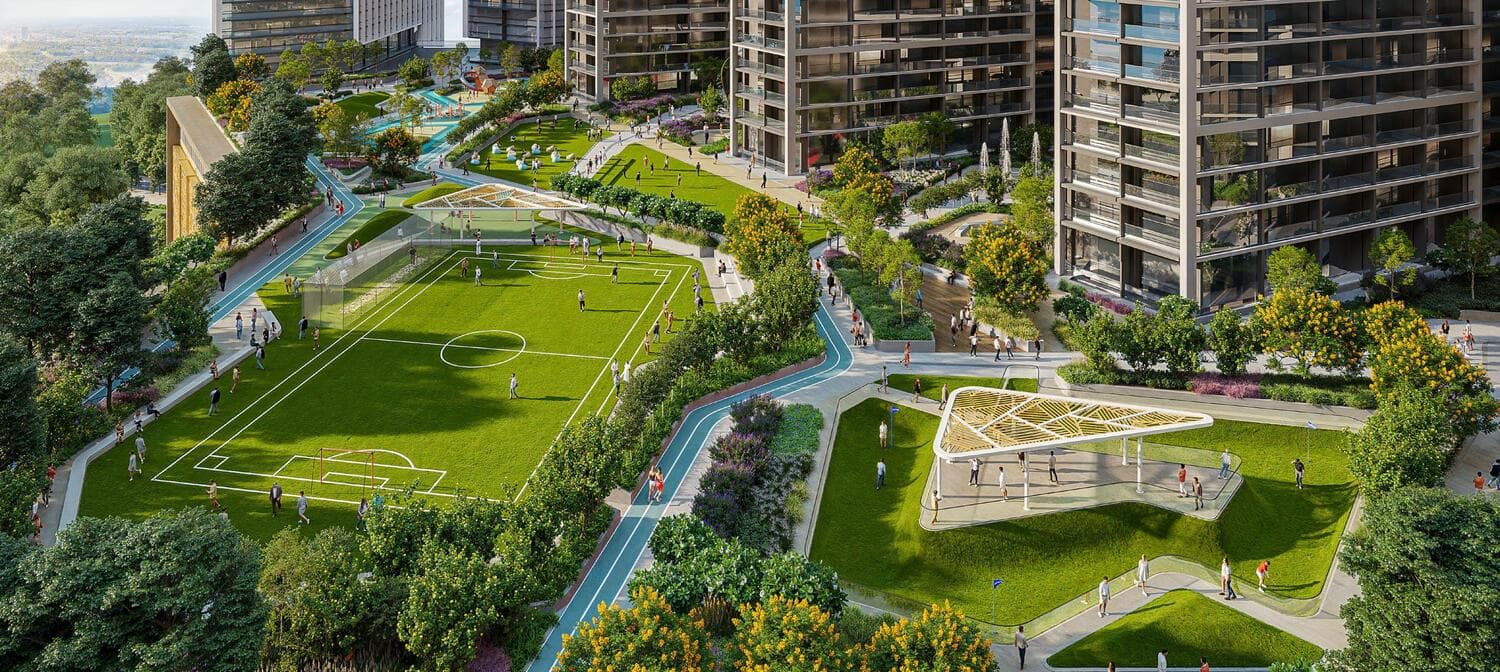 The Eden at Sobha Central amenity Sport Courts - Sobha Central, Dubai - by Sobha