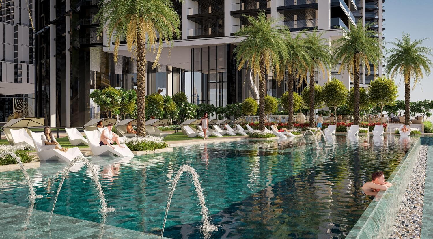 The Eden at Sobha Central amenity Swimming Pools - Sobha Central, Dubai - by Sobha
