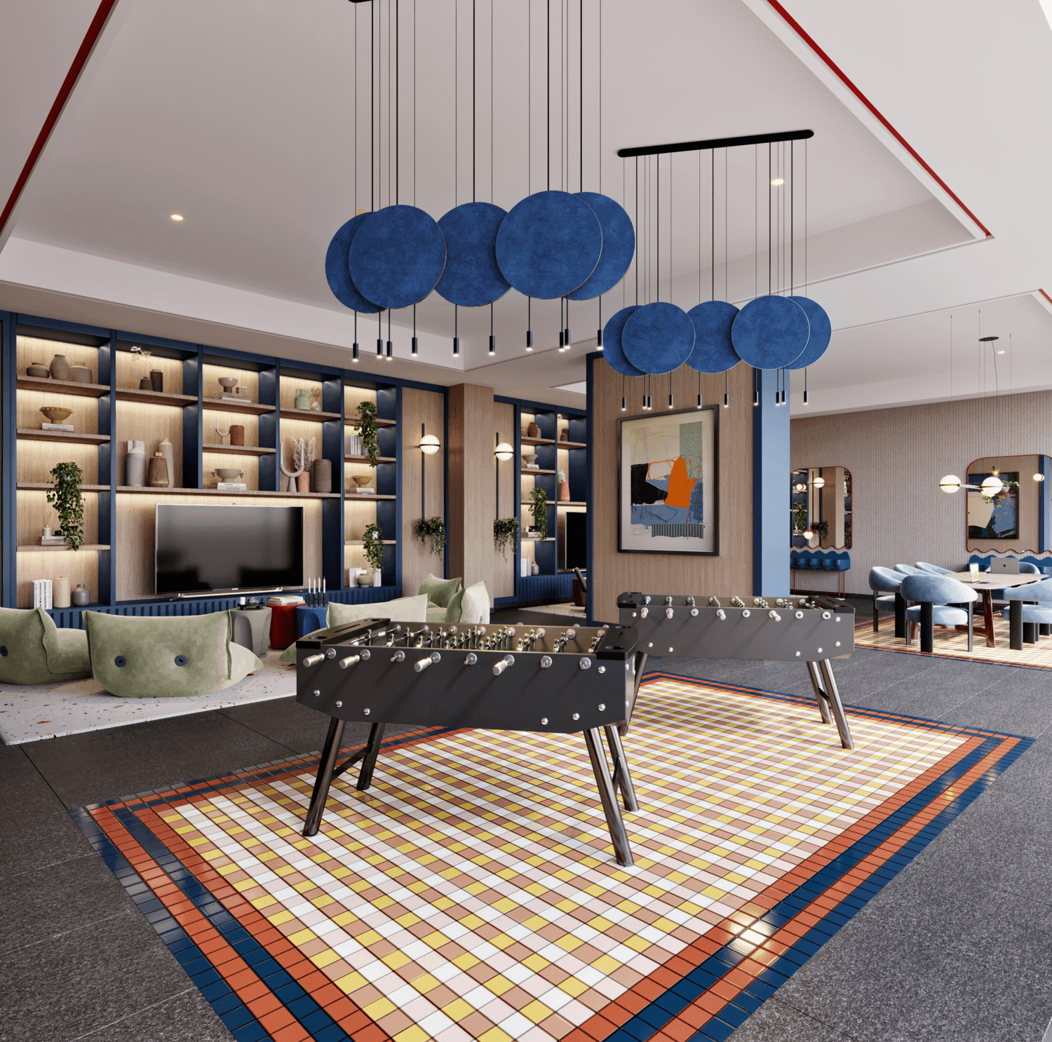 The Edge amenity Games Room in Business Bay, Dubai, by Select Group