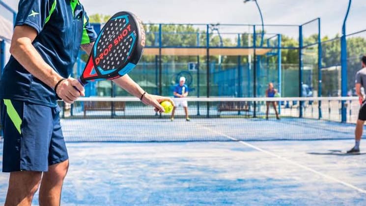 The Edge amenity Padel Court in Business Bay, Dubai, by Select Group