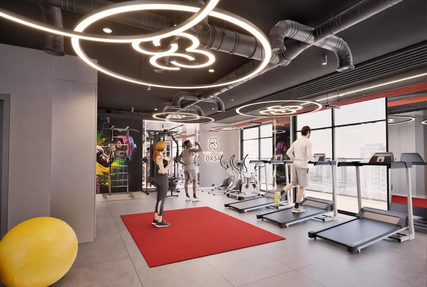 The Eighty Three amenity Gym - Dubai South, Dubai - by OKSA Developer