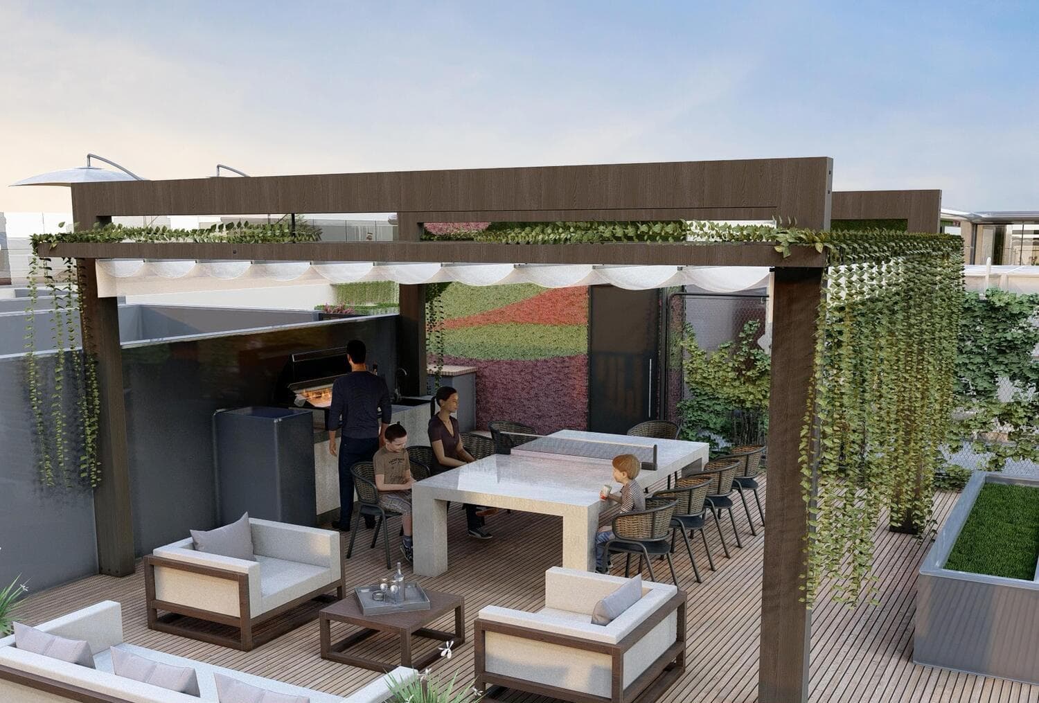 The Eighty Three amenity Outdoor Bbq Area - Dubai South, Dubai - by OKSA Developer