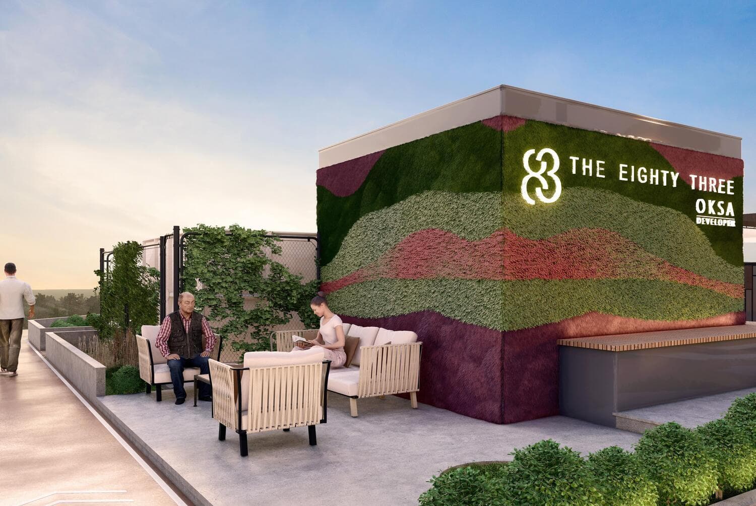 The Eighty Three amenity Outdoor Seating - Dubai South, Dubai - by OKSA Developer