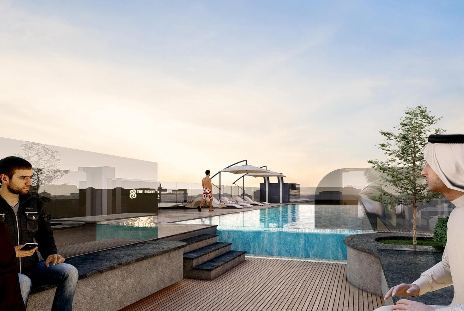 The Eighty Three amenity Sunken Seating - Dubai South, Dubai - by OKSA Developer