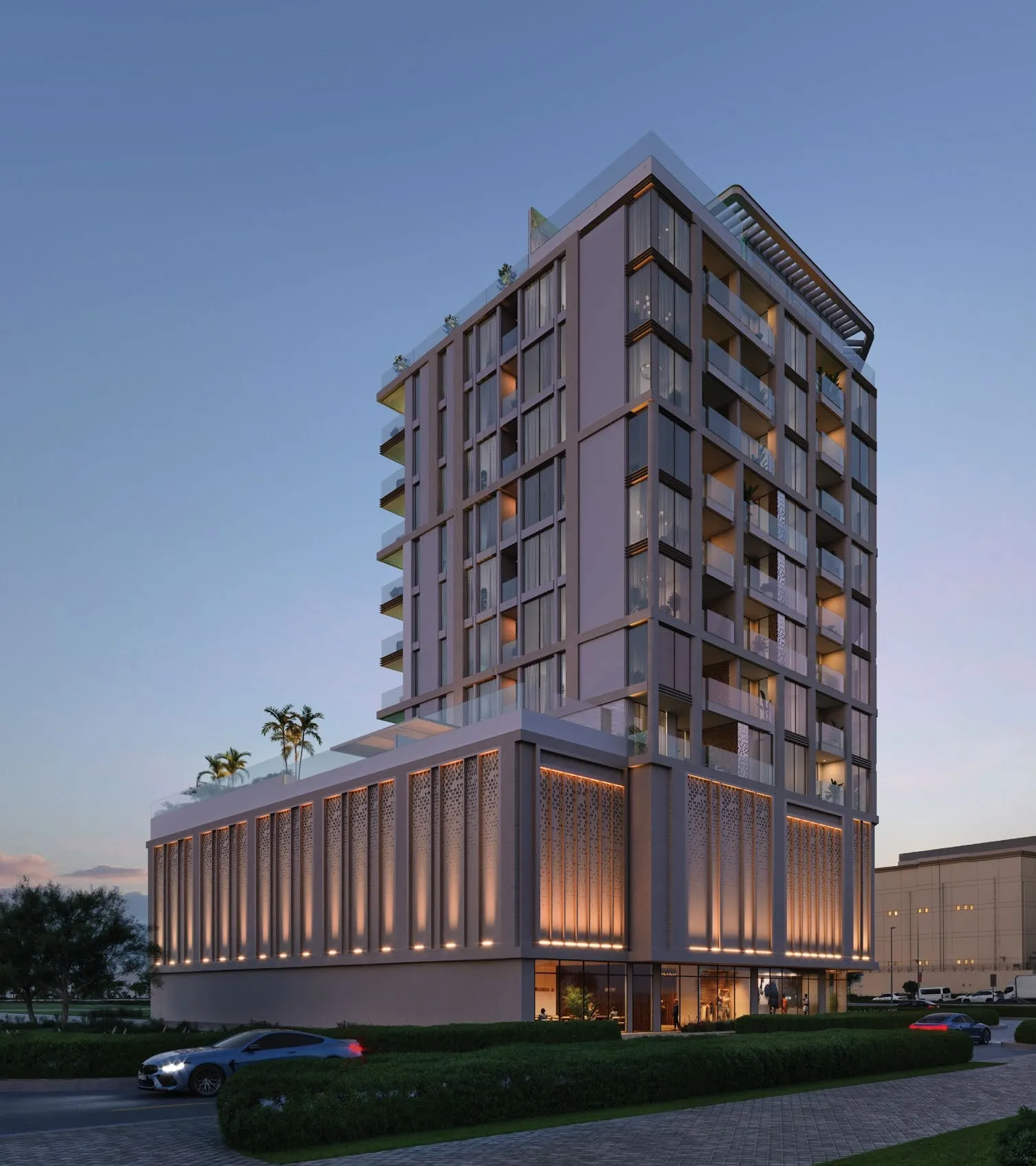 The Elysian exterior view - Al Satwa, Dubai - by MFOUR Development