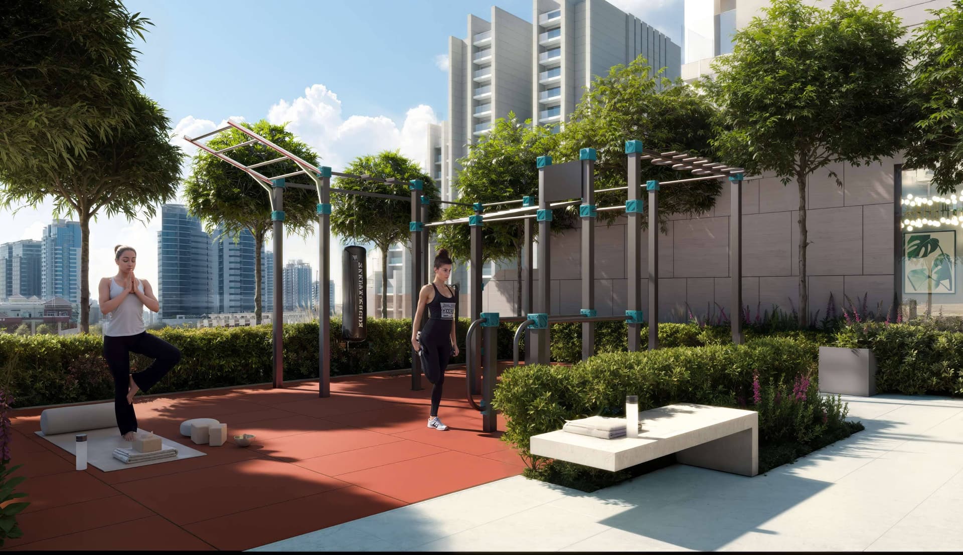 The Fifth amenity Outdoor Gym in JVC (Jumeirah Village Circle), Dubai, by Object 1