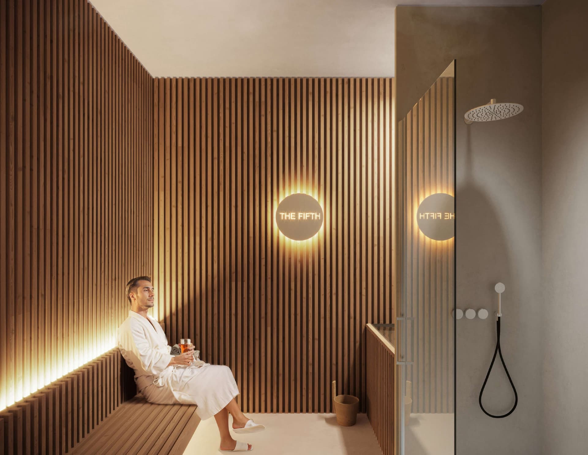 The Fifth amenity Sauna & Steam Room in JVC (Jumeirah Village Circle), Dubai, by Object 1