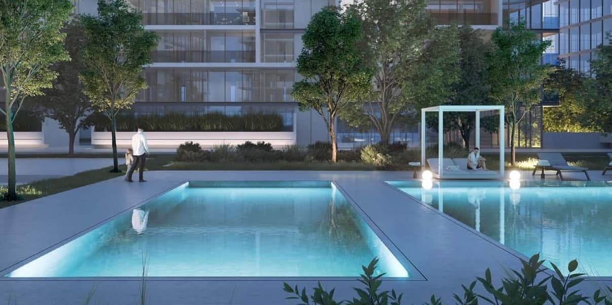 The Gate 3 and 4 amenity Swimming Pools - Muwaileh Commercial, Dubai - by Arada