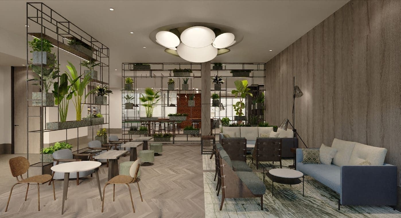 The Golf Residence amenity Coworking Space - Dubai Hills, Dubai - by Fortimo