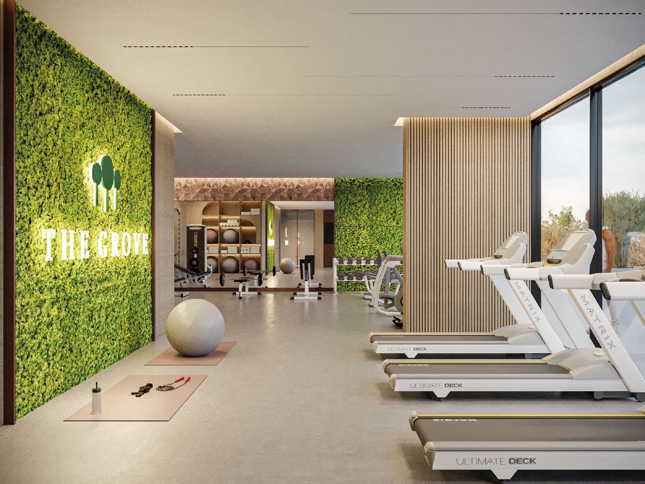The Grove amenity Gym - Dubai Hills, Dubai - by Iman Developers
