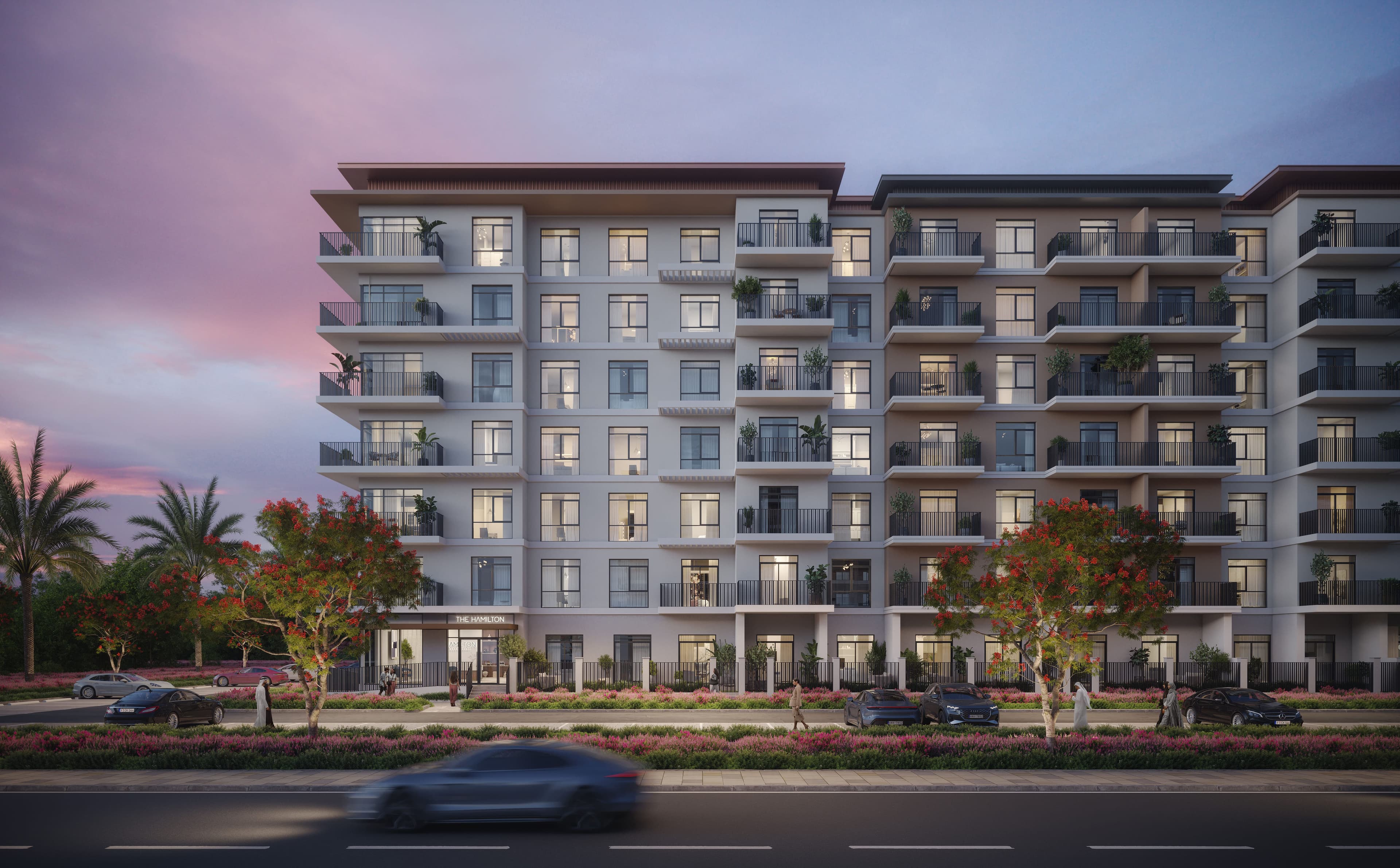 The Hamilton exterior view - Town Square, Dubai - by Nshama Group