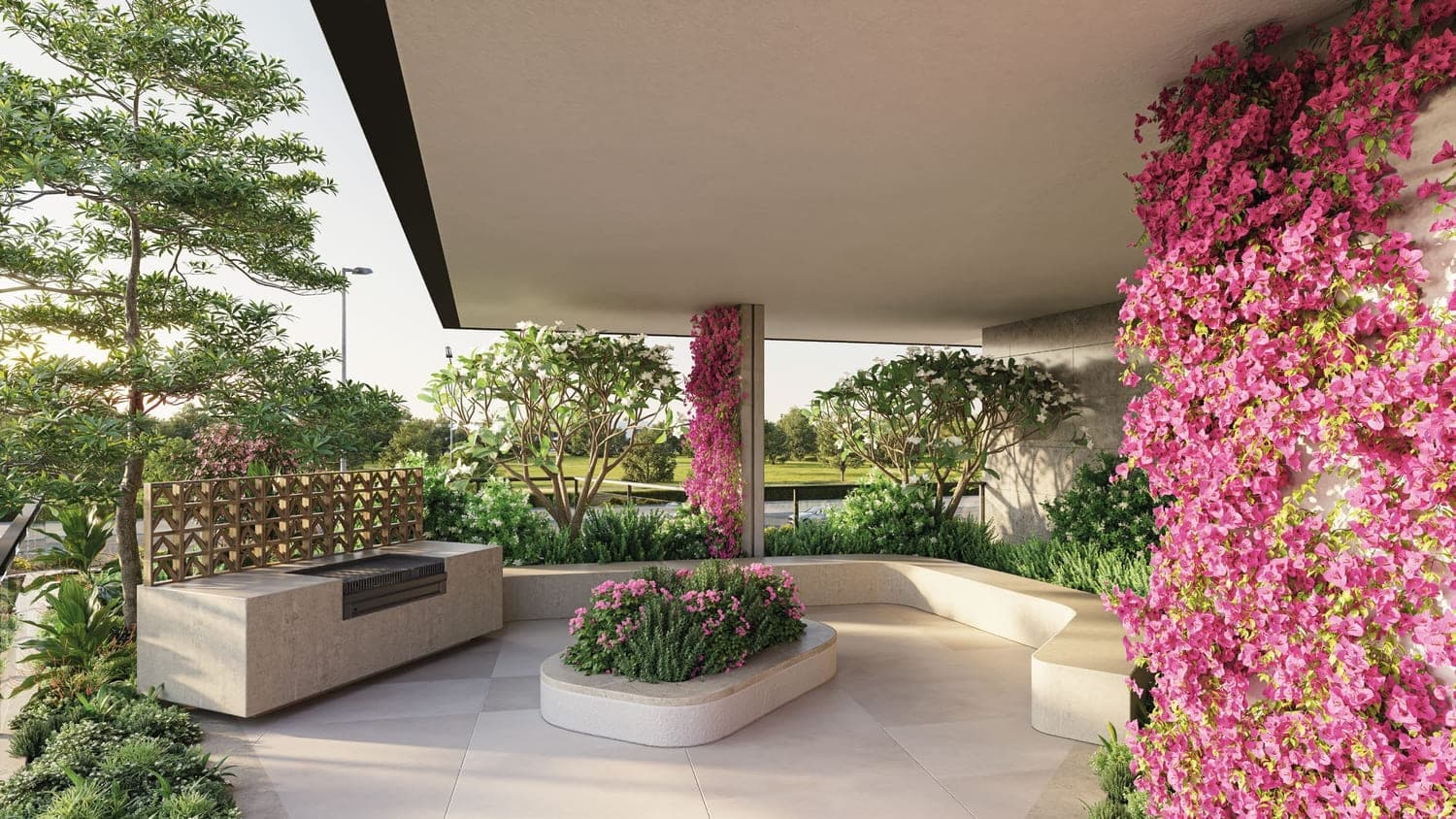 The Haven 3 amenity Bbq Area - Majan, Dubai - by Meraki Developers
