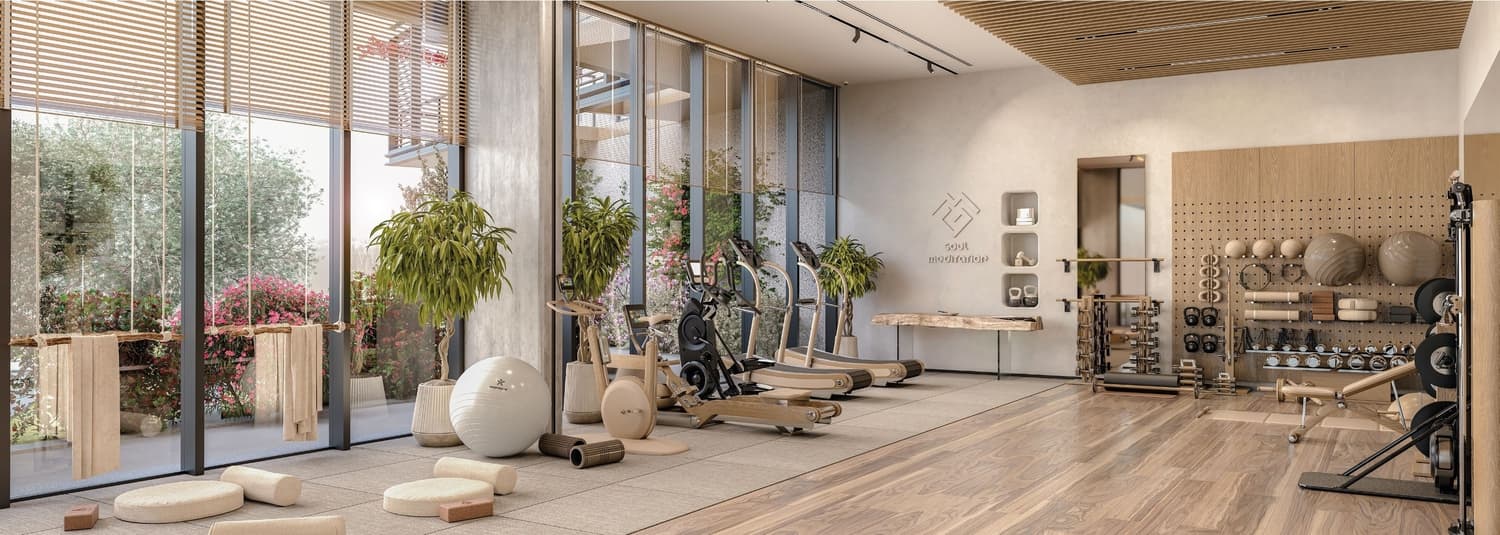 The Haven 3 amenity Gym - Majan, Dubai - by Meraki Developers