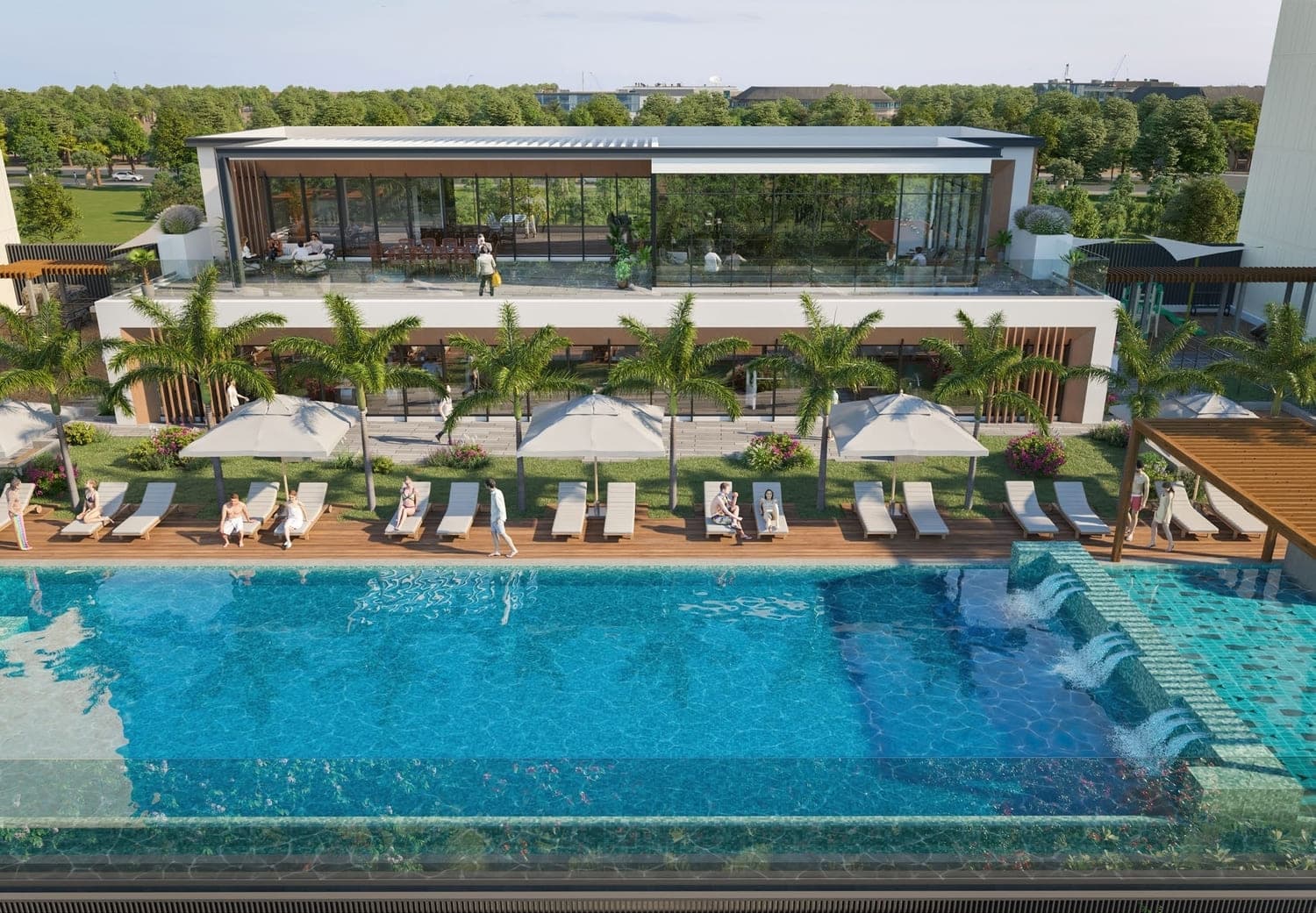 The Haven amenity Swimming Pools For Adults And Children - Majan, Dubai - by Meraki Developers