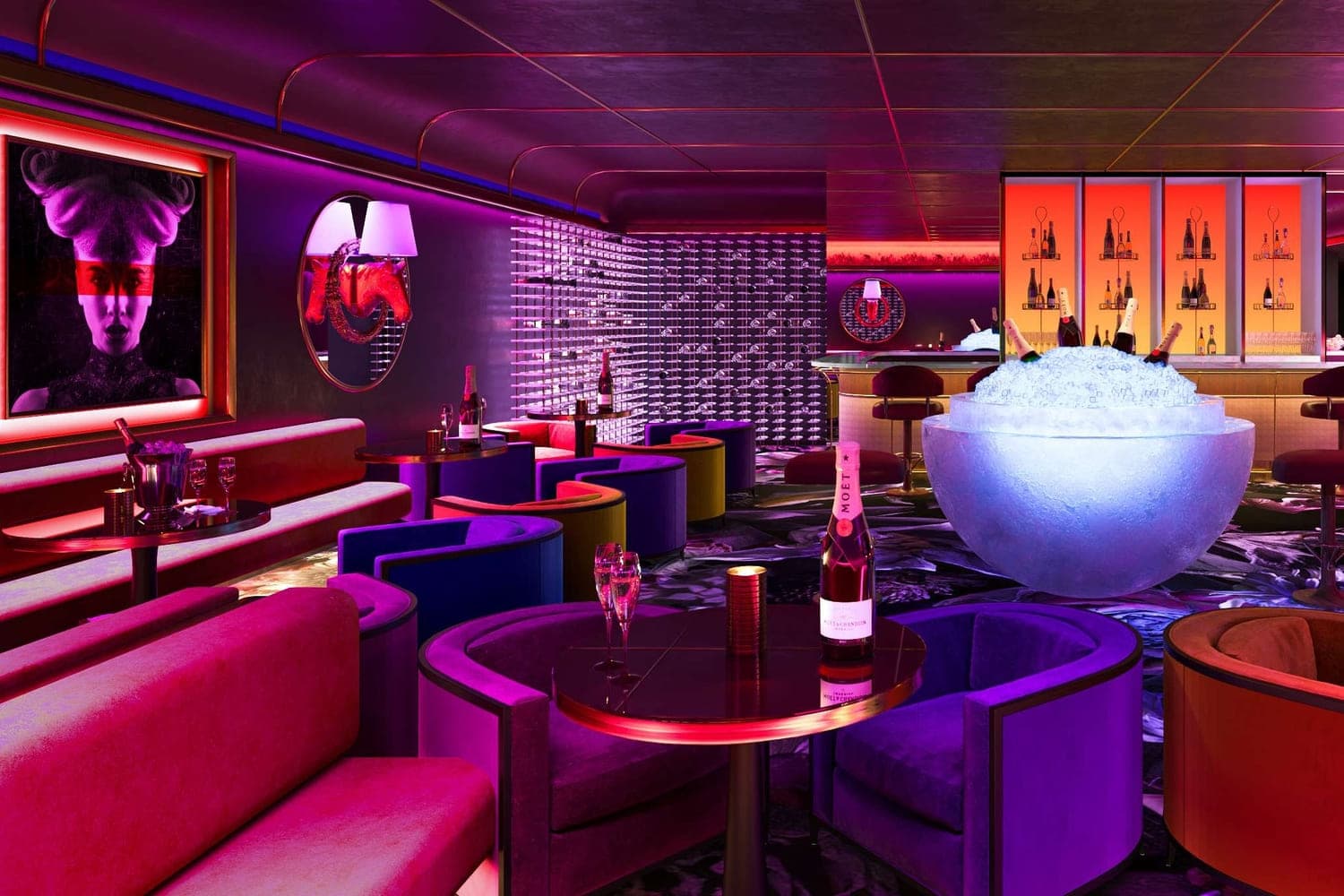 The Heart of Europe - Côte d’Azur Monaco amenity Champagne Bar in World of Islands, Dubai, by THOE