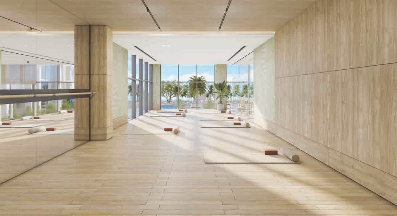 The Highbury amenity Yoga Studio in Sobha Hartland, Dubai, by Ellington