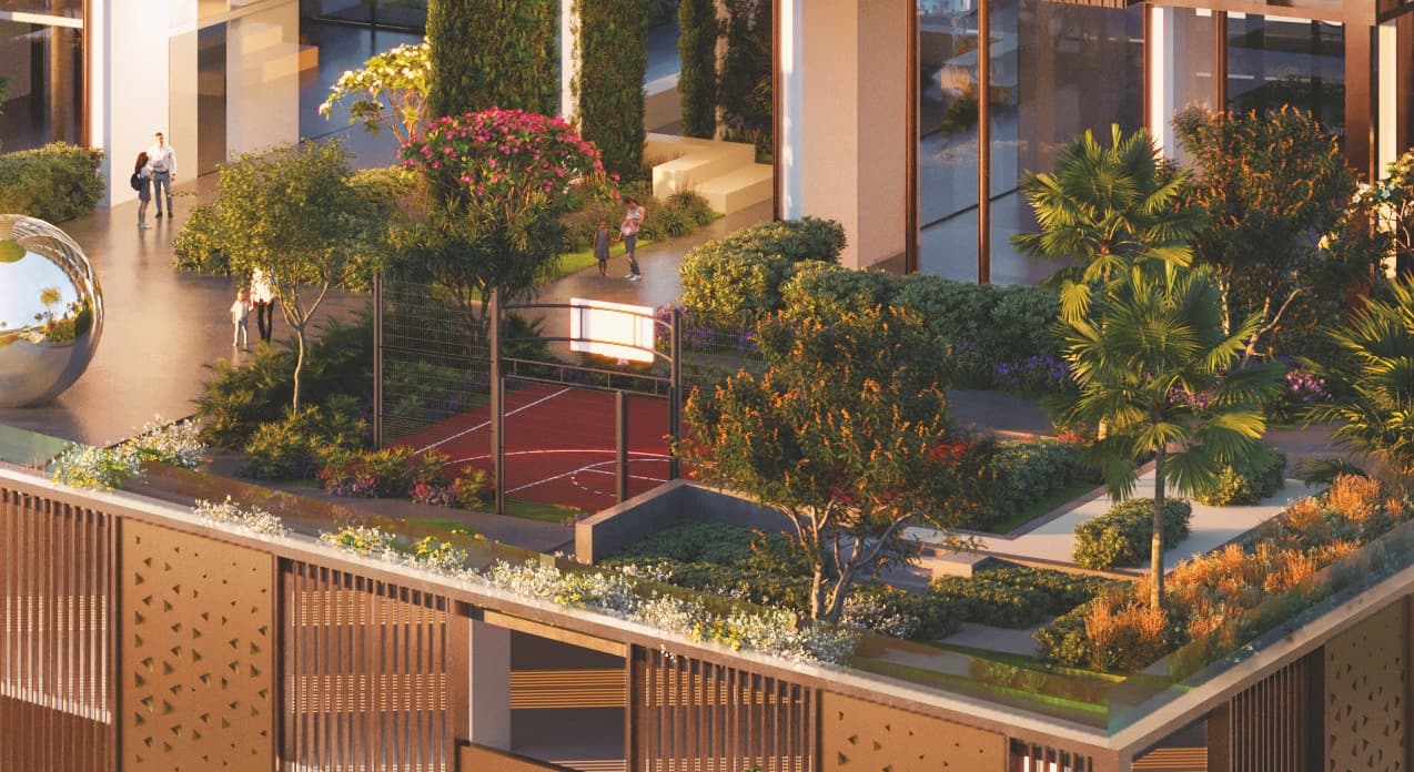 The Highbury amenity Basketball Area in Sobha Hartland, Dubai, by Ellington