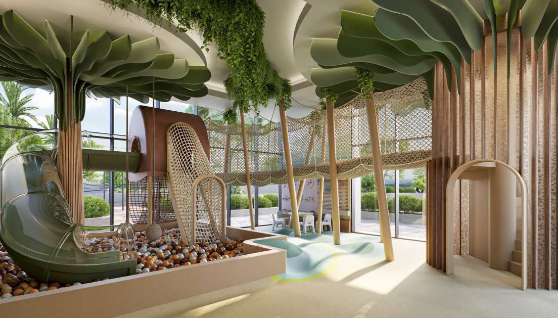 The Highgrove amenity Kids Play Area - Bukadra, Dubai - by Ellington