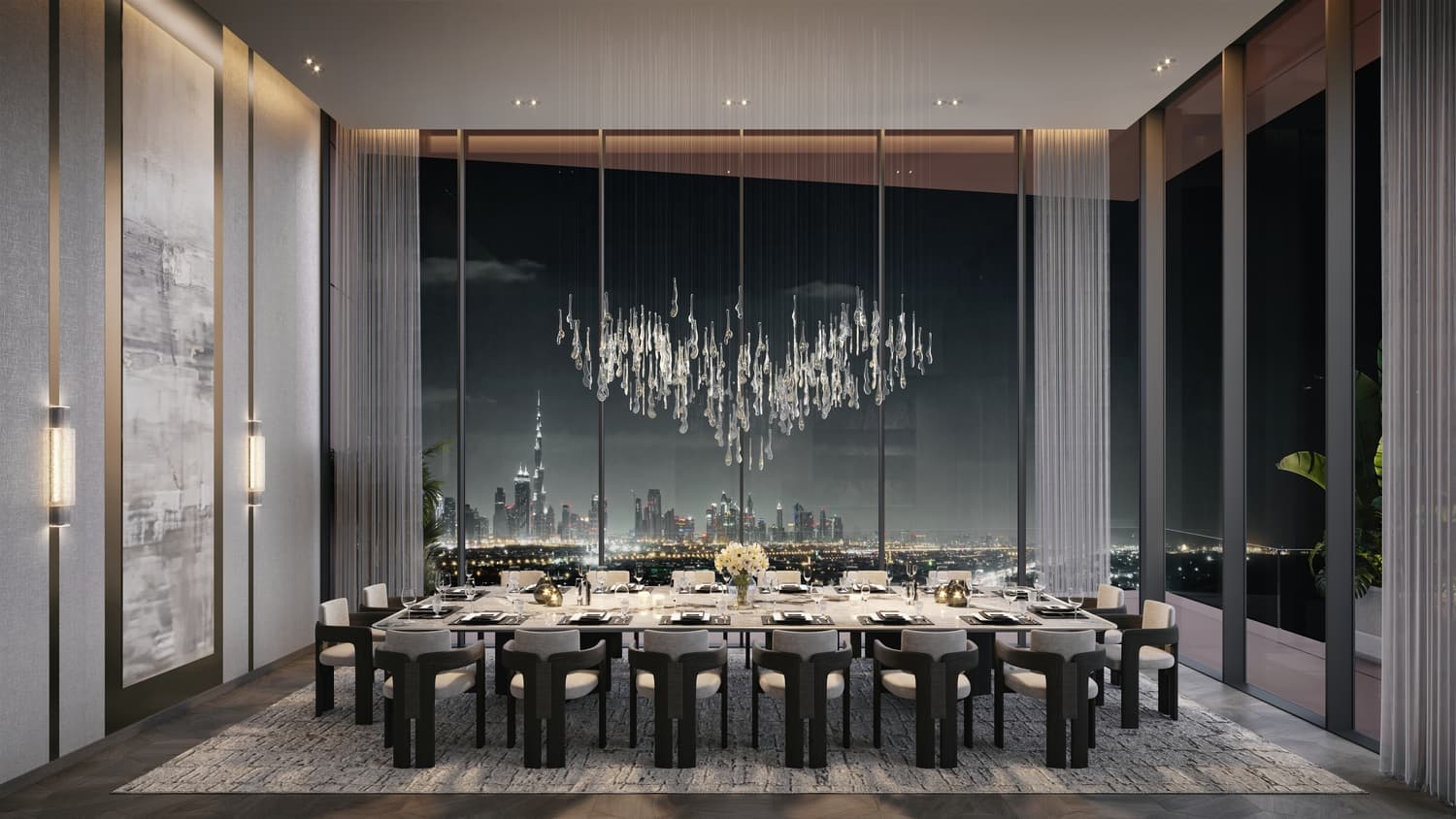 The Highgrove amenity Sky Dining Area - Bukadra, Dubai - by Ellington