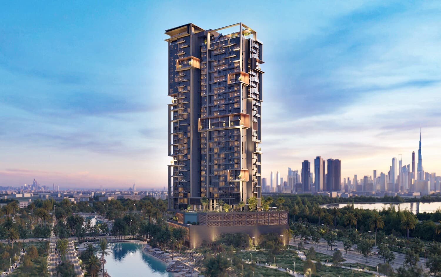 The Highgrove exterior view - Bukadra, Dubai - by Ellington