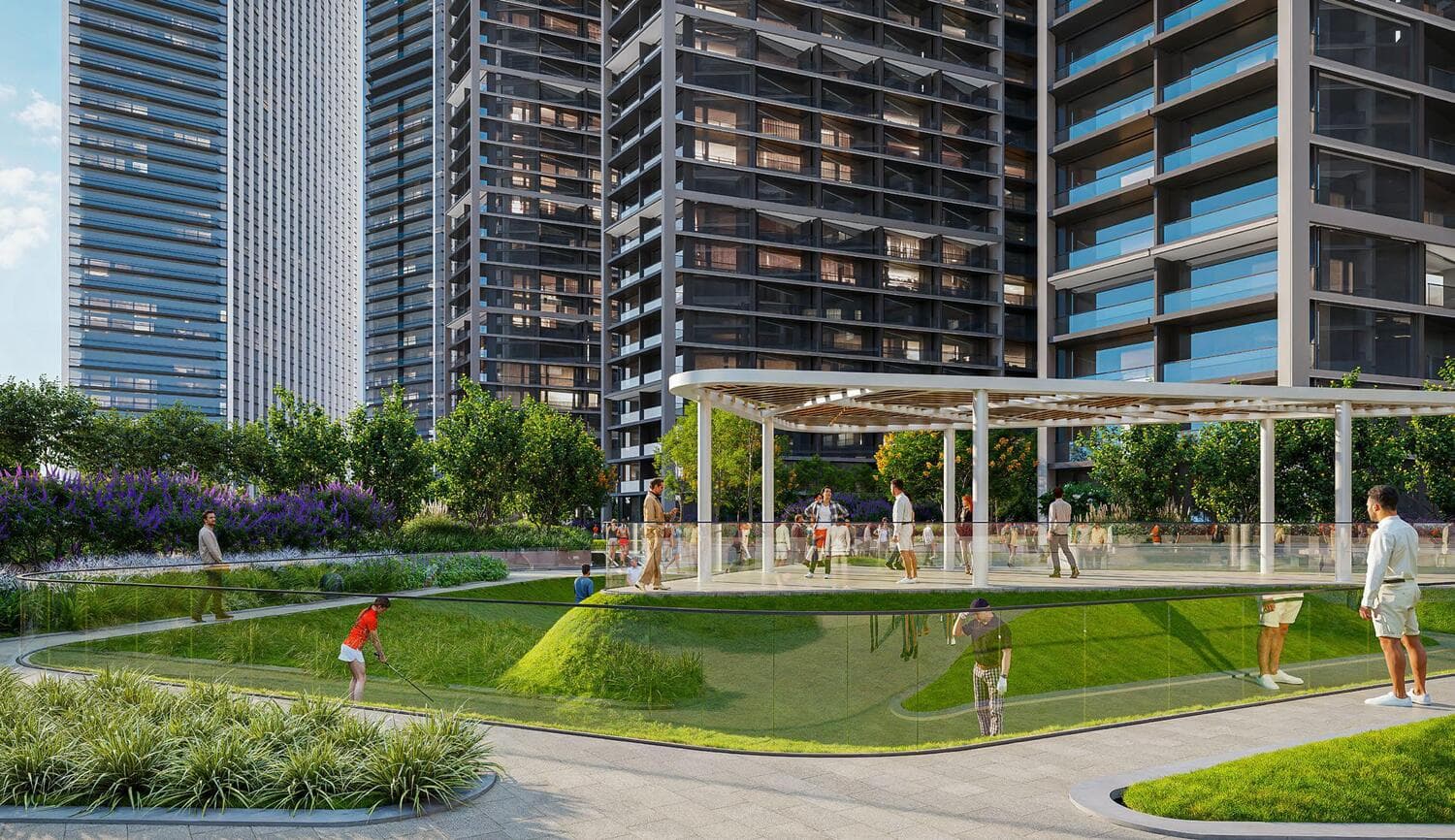 The Horizon at Sobha Central amenity Open Activity, Picnic & Event Lawn - Sobha Central, Dubai - by Sobha