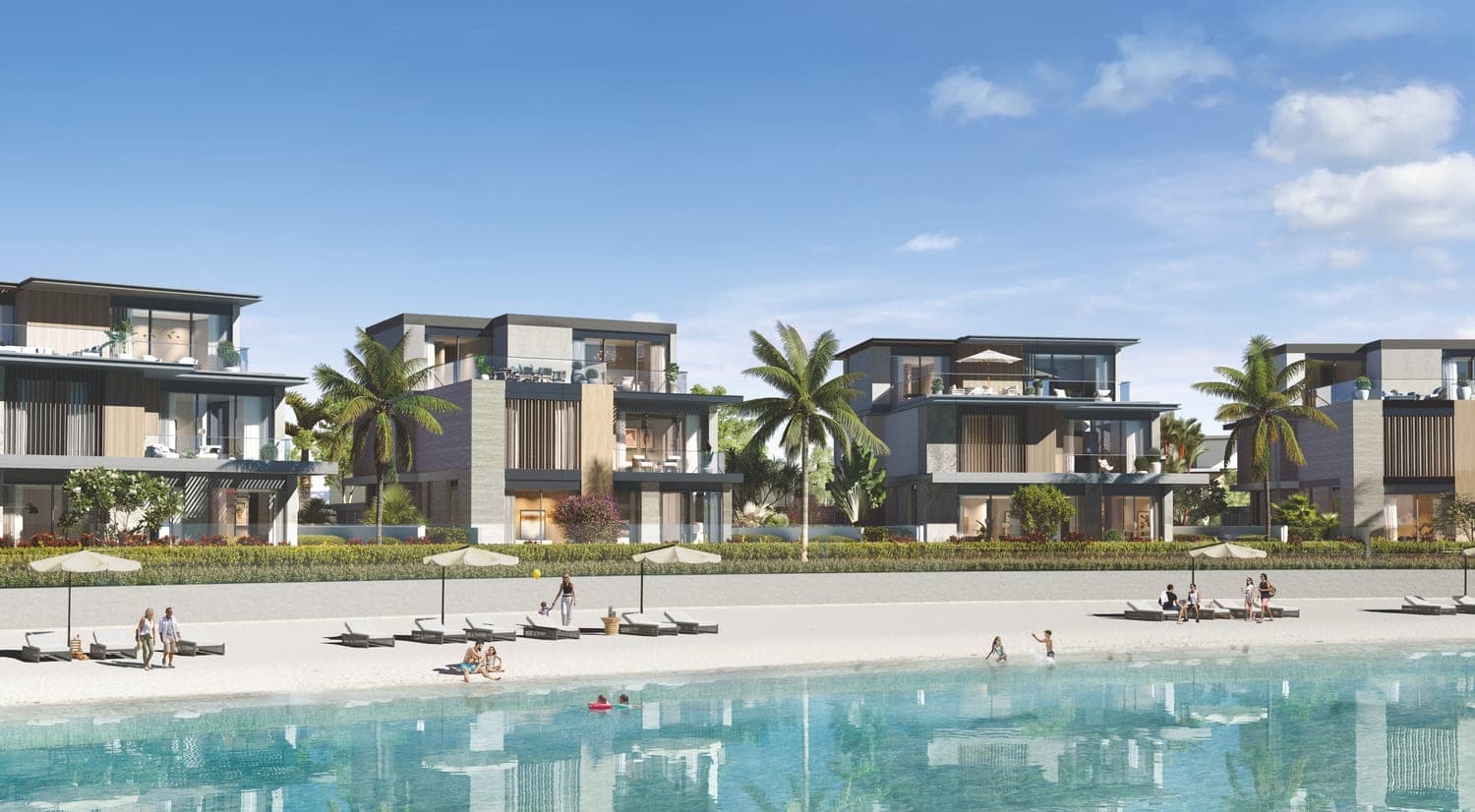 The Lakeshore amenity Crystall Lagoon - MBR District 11 (Meydan South), Dubai - by Ellington