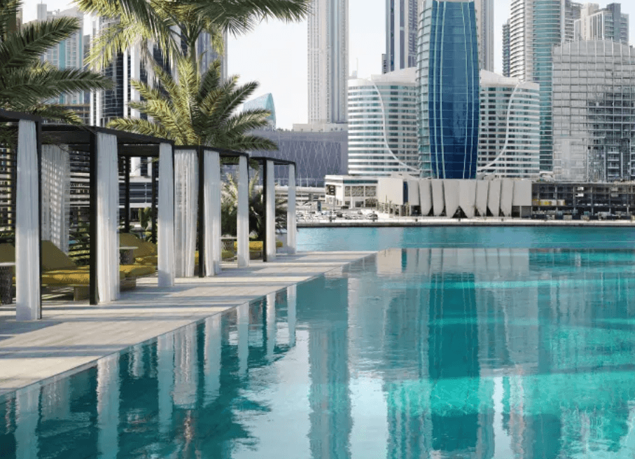 The LANA Residences amenity Pool - Business Bay, Dubai - by Omniyat