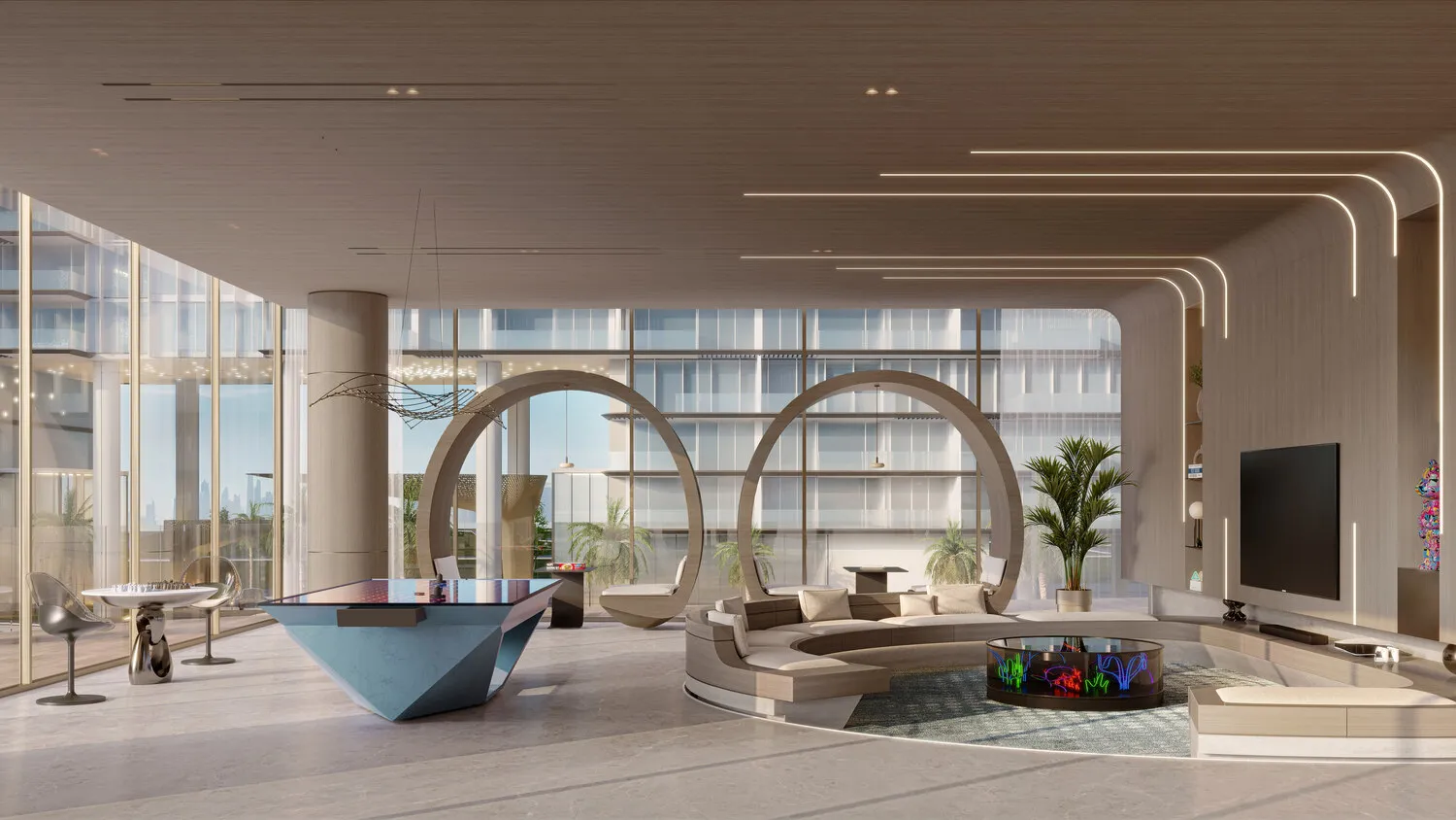 The Meriva Collection amenity Games Room - Dubai Islands, Dubai - by Ellington